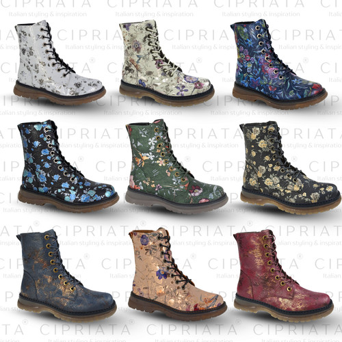 Cipriata ladies floral boots - ladies,