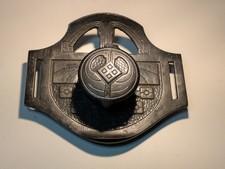 "GESCHÜTZT" Antique Black Iron Inkwell