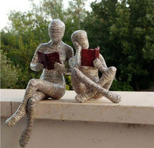 Reading Woman Resin Ornament