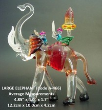 LARGE Glass ELEPHANT Asian Art