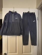 Under Armour Boys Tracksuit Age 6-7 Years Excellent Condition