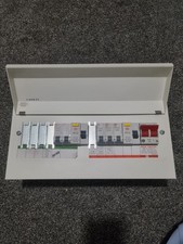 WYLEX 10 WAYS NMRS10SSLMHI metal Split Load dual RCD Consumer Unit/Fuse Box 