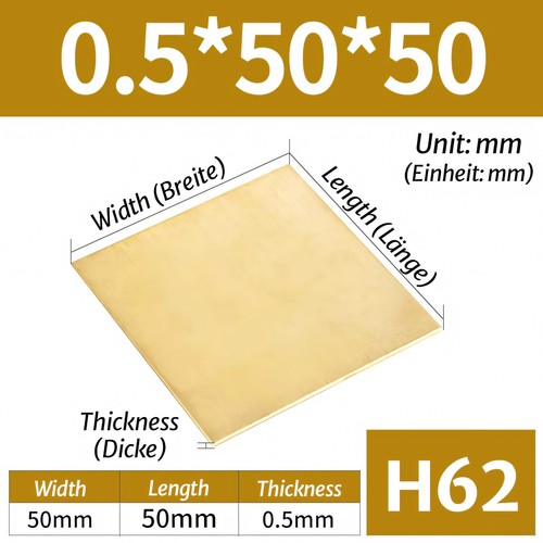 Brass sheet various sizes - various,