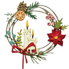 Christmas Festive Wreath Metal