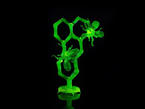 Uranium glass honeycomb - uranium,