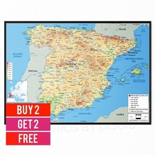 Map Of Spain Portugal Showing