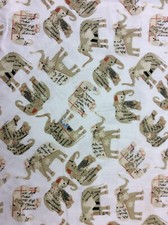 Decorative Elephants On Cream