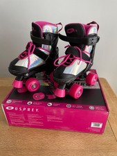 Osprey surge semi-soft quad skates. Kid adjustable size "S", pink silver black.