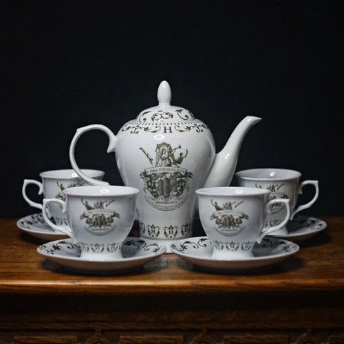 Glazed ceramic tea set - glazed,