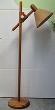 Mid Century 1960s Danish + LYS Floor Lamp. Adjustable Height. Vintage Retro