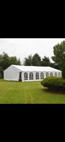 Gala tent 4x12m white - tent, powder