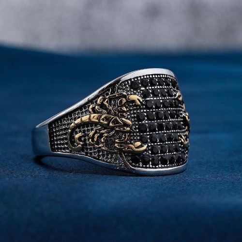 Stainless steel scorpion - stainless, cz