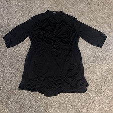 Black Maternity Shirt XL (uk Size 16-18)