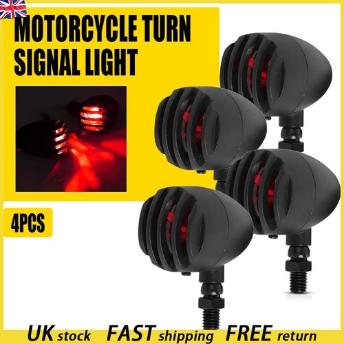 4pcs motorcycle red turn - red,