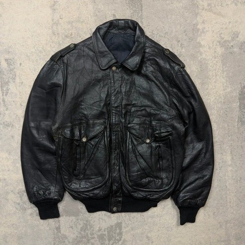 Vintage leather pilot - vintage, bomber