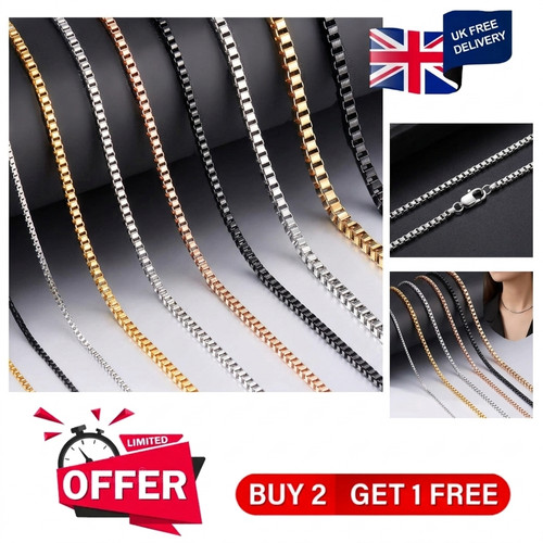 Box link chain stainless - chain, steel