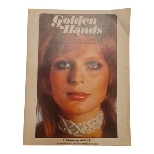 Vintage golden hands - vintage, magazine