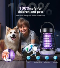 3-in-1 Electric Fly Zapper 3.0 Upgrade, 6xEfficient Bug Killer with Charger Only