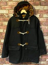 Levi’s Sports Duffle Coat Vintage 70s Hooded Navy Blue Mens Large / XL :J25