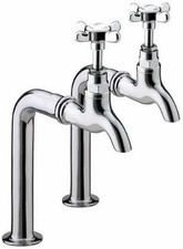 1901 Bib Taps Chrome Plated (Taps Only, Upstands Not Included and Are Shown in I