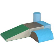 Jouet Kids 5 Piece Climb Crawl Activity Soft Play Blocks Set Indoor Toddler Gyms