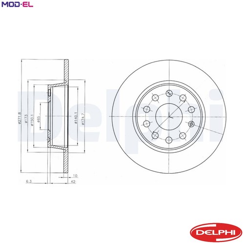 Brake disc bg4324c for - 2x,