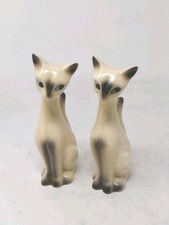 Set of 2 Vintage Siamese Cat