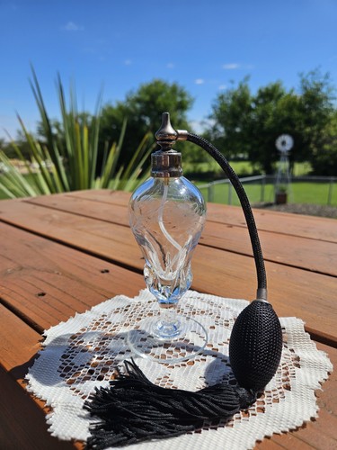 Vintage cut glass perfume - vintage,