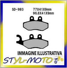FRONT BRAKE PADS SEMI SINTERED