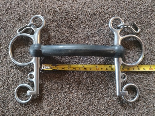 Pelham bit hard rubber - bit.,