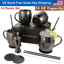 Black Moscow Mule Mugs - Pure