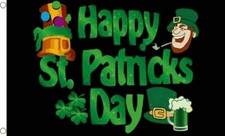 HAPPY ST PATRICKS DAY Black