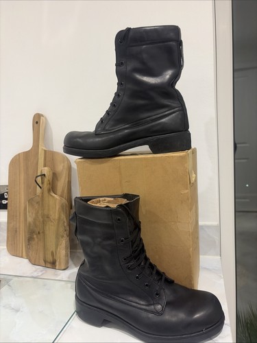 Military black leather - military,