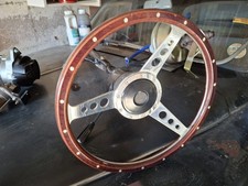Mgb Gt Roadster Steering Column Steering Wheel Wooden Switch And Cowl