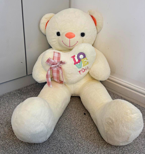 Large white plush - large, bear