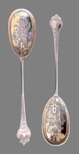 1890 pair of - , engraved