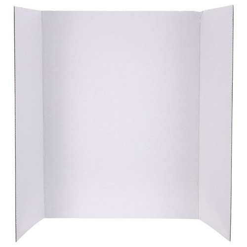 Portable white tri fold - white,