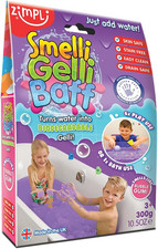 ZIMPLI - Smelli Gelli Baff Bubblegum, 1 Bath or 6 Play Uses, Magically Turns Wat