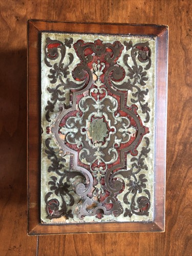 Rosewood boulle work - rosewood, box