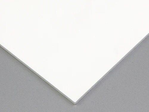Pvc plastic sheet white gloss - sheet,
