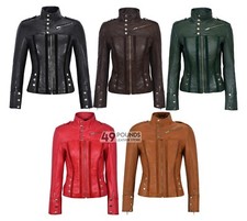 Ladies leather jacket biker - ladies,
