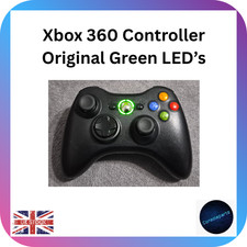 Microsoft Xbox 360 Black Wireless Gamepad 1403 Original/Custom LEDs