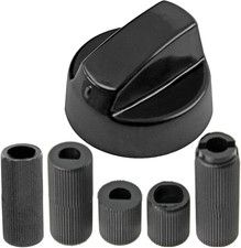 SPARES2GO Universal Gas Fire Trouser Press & Storage Heater Black Control Knob