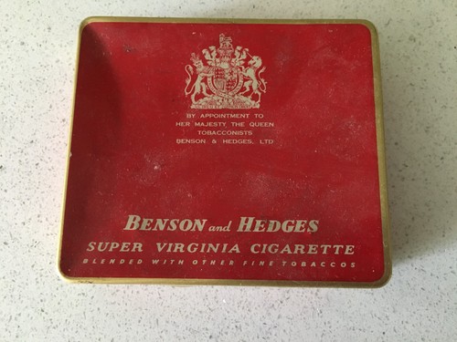 Cigarette box benson and - cigarette,