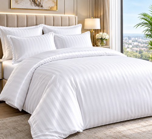 Egyptian stripe duvet quilt - egyptian,