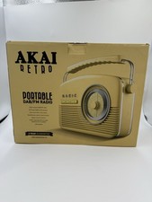 Akai vintage style Portable DAB FM  radio