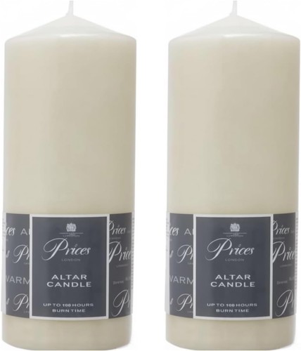 Round pillar candles ivory - pillar,