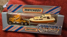 Matchbox Convoy CY-4 Kenworth Boat Transporter Light Orange Cab Macau 