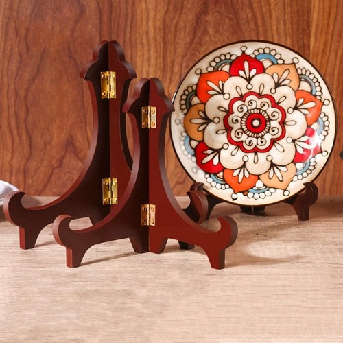 1pc wooden foldable storage - wooden,