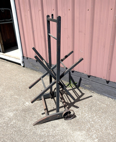 Antique wooden hand cart - wooden,